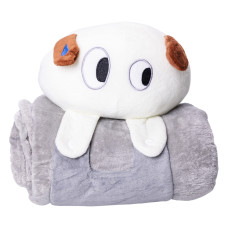 М'яка іграшка-плед Собачка 120×160 (см) 2 в 1 Сірий Colorful Home 5616-68G (LG-5616-68G)