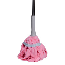 Швабра телескопічна для миття підлоги універсальна мотузкова швабра з самовіджимом для прибирання Рожевий HP-35015-13P (LG-HP-35015-13P)