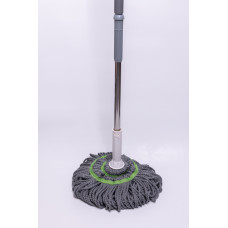 Швабра з самовіджимом з мікрофібри, універсальна, обертається на 360°, телескопічна ручка HP-35015-14 (LG-HP-35015-14)