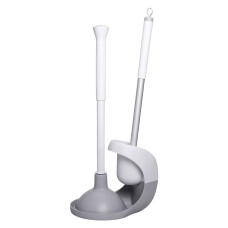 Набір для чищення унітазу: йоржик для чищення туалету з підставкою та вантузом 50 (см) щітка для унітазу HP-35015-28 (LG-HP-35015-28)