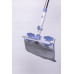 Універсальна швабра з металевою ручкою та змінною плоскою насадкою для плитки, ламінату та лінолеуму HP-35015-30 (LG-HP-35015-30)