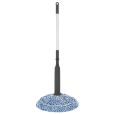 Швабра для миття підлоги універсальна швабра для прибирання кругла Синій HP-35015-44 (LG-HP-35015-44)