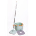 Набір для прибирання швабра з віджимом та відром професійна швабра з відром Зелений HP-35015-46 (LG-HP-35015-46)