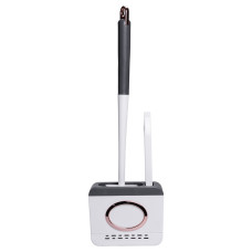 Силіконовий йоржик для туалету настінний 13×5.5×42 (см) йорж для унітазу силіконовий із щіткою йоржик для унітазу HP-35015-48DG (LG-HP-35015-48DG)