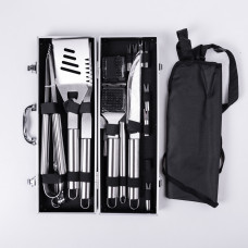 Набір аксесуарів для барбекю, мангала, гриля 19 предметів 42х14х7.5 см в кейсі HP-21-3 (LG-HP-21-3)