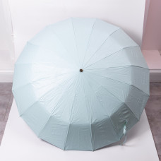 Парасолька механічна з принтом надійна з поліестеру діаметр 99 см Блакитна HP-23-3BL (LG-HP-23-3BL)