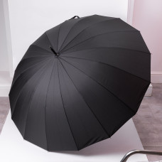 Класична парасолька-тростина напівавтомат з поліестеру міцна надійна 16 спиць діаметр 116 см HP-23-5 (LG-HP-23-5)