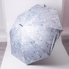 Класична парасолька-тростина напівавтомат з поліестеру 7 спиць діаметр 99 см Блакитна HP-23-7BL (LG-HP-23-7BL)