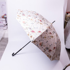 Класична парасолька-тростина напівавтомат з поліестеру 7 спиць діаметр 99 см Бежева HP-23-7BE (LG-HP-23-7BE)