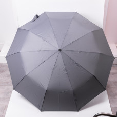 Парасолька автоматична з дерев'яною ручкою класична з поліестеру діаметр 116 см Сірий HP-23-8G (LG-HP-23-8G)