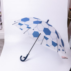 Класична дитяча парасолька-тростина напівавтомат з поліестеру 8 спиць діаметр 82 см Синя HP-23-9BL (LG-HP-23-9BL)