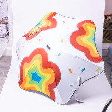 Парасолька дитяча механічна елегантна з принтом міцна надійна з поліестеру діаметр 90 см Білий HP-23-13W (LG-HP-23-13W)