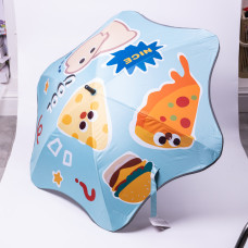 Парасолька дитяча механічна елегантна з принтом міцна надійна з поліестеру діаметр 90 см Блакитний HP-23-13BL (LG-HP-23-13BL)