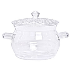 Скляна каструля прозора з кришкою 2 (л) жаростійка HP-33-1 (LG-HP-33-1) Скляна каструля прозора з кришкою 2 (л) жаростійка HP-33-1 (LG-HP-33-1)