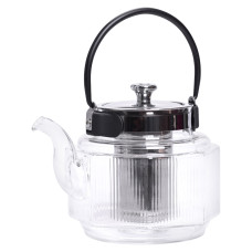 Заварник скляний чайник 1.1 л з ручкою і фільтром прозорий HP-33-4 (LG-HP-33-4)