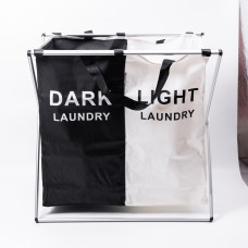 Кошик-органайзер для білизни на каркасі 60 (л) на 2 відділення HP-41-5 (LG-HP-41-5)