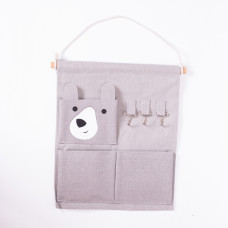 Підвісний органайзер на 3 відділення 28×33 (см) Сірий HP-41-12G (LG-HP-41-12G)