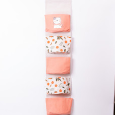 Підвісний органайзер на 5 відділень 20×58 (см) Рожевий HP-41-13P (LG-HP-41-13P)