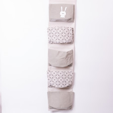 Підвісний органайзер на 5 відділень 20×58 (см)  Сірий HP-41-13G (LG-HP-41-13G)