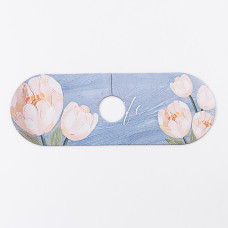 Вологовбираючий килимок для раковини під кран із поліестеру 37,5*13 см HP-42-12BL (LG-HP-42-12BL)