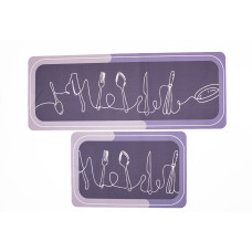 Набір кухонних килимків 2 шт вологостійкі для підлоги HP-42-13V (LG-HP-42-13V)