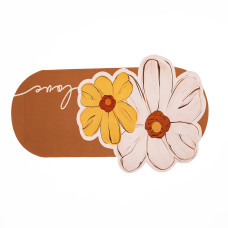 Килимок універсальний овальний вологостійкий Помаранчевий HP-42-15O (LG-HP-42-15O)