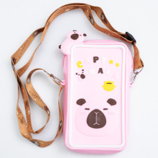 Дитяча силіконова сумочка-гаманець 7*10*3 см Рожевий HP-55-17P (LG-HP-55-17P)