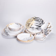 Столовий сервіз з порцеляни Palm на 6 осіб 32 предмети HP-HK-7 (LG-HP-HK-7)