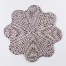 Серветка сервірувальна на стіл Ø38 (см) під тарілки і столові прибори Сірий HP-35-1G (LG-HP-35-1G)