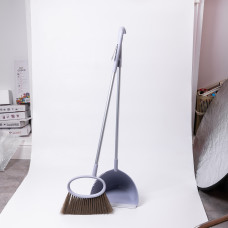 Набір віник і совок на довгій ручці для підлоги 25×25×95 (см) Фіолетовий HP-45-1V (LG-HP-45-1V)