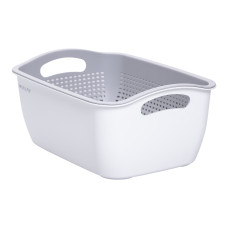 Кошик-друшлак 2 в 1 для миття овочів, фруктів і зелені 29,5×21×11 (см) Білий HP-45-6W (LG-HP-45-6W)
