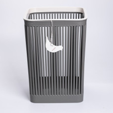 Кошик для сміття пластиковий в офіс для паперу 22×22×30 (см) кошик під сміття 8 (л) відро для сміття Сірий HP-45-9G (LG-HP-45-9G)