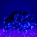 Вулична гірлянда Бахрома 25 м 405 LED чорний провід Синій 25MBBL (LG-25MBBL)