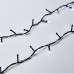 Новорічна гірлянда кімнатна нитка 22 м 220 LED чорний провід Білий W220LED22MBW (LG-W220LED22MBW)