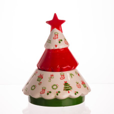 Конфетниця новорічна порцелянова Ялинка Ø15 (см) CR-1-21 (LG-CR-1-21)
