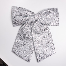 Бант новорічний для декору з паєтками на ялинку 55×70 (см) Сріблястий CR-2-25 (LG-CR-2-25) Бант новорічний для декору з паєтками на ялинку 55×70 (см) Сріблястий CR-2-25 (LG-CR-2-25)