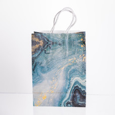 Набір подарункових пакетів з паперу 12 шт 15×8×21 см Зелений HP-10359-22GR (LG-HP-10359-22GR)