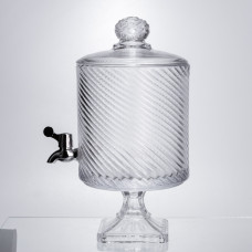 Лимонадниця з краном на підставці скляна 4,5 л прозора HP-19-3045-8 (LG-HP-19-3045-8) Лимонадниця з краном на підставці скляна 4,5 л прозора HP-19-3045-8 (LG-HP-19-3045-8)