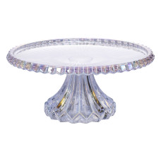 Тортівниця на ніжці Ø26 см скляна кругла HP-19-148 (LG-HP-19-148)