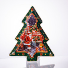 Сервірувальне новорічне блюдо для закусок з порцеляни Santa 29×24×2 (см) HP-SDHK-18 (LG-HP-SDHK-18) Сервірувальне новорічне блюдо для закусок з порцеляни Santa 29×24×2 (см) HP-SDHK-18 (LG-HP-SDHK-18)