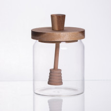 Медовниця скляна з кришкою і ложкою 500 (мл) 64486-2 (LG-64486-2) Медовниця скляна з кришкою і ложкою 500 (мл) 64486-2 (LG-64486-2)