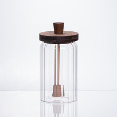 Медовниця скляна з кришкою і ложкою 850 (мл) 64486-6 (LG-64486-6)