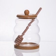 Медовниця скляна з кришкою і ложкою 350 (мл) 64486-7 (LG-64486-7) Медовниця скляна з кришкою і ложкою 350 (мл) 64486-7 (LG-64486-7)