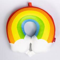 Подушка для шиї Rainbow U-подібна, червоний HP-56-13R (LG-HP-56-13R)