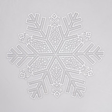 Килимок для сервірування столу Snowflake 38 см срібло HP-36327-21 (LG-HP-36327-21)