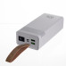 Повербанк 30000 mAh зі швидким заряджанням і ліхтариком 22.5 Вт powerbank заряджання для телефона ґаджетів Білий HP-N50 (LG-HP-N50)