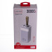 Повербанк 30000 mAh зі швидким заряджанням і ліхтариком 22.5 Вт powerbank заряджання для телефона ґаджетів Білий HP-N50 (LG-HP-N50)