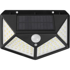 Уличный фонарь настенный 100 LED с датчиком движения и солнечной панелью для фасадов ворот двора HP-L-7 (LG-HP-L-7)