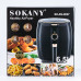Аерогриль-фрітюрниця Sokany SK-8027 на 6.5 літрів 1300 Вт чорна (LG-2144225835)