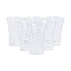 Склянки скляні набір із 6 штук по 380 мл прозорі HP4160 (LG-2148787584)